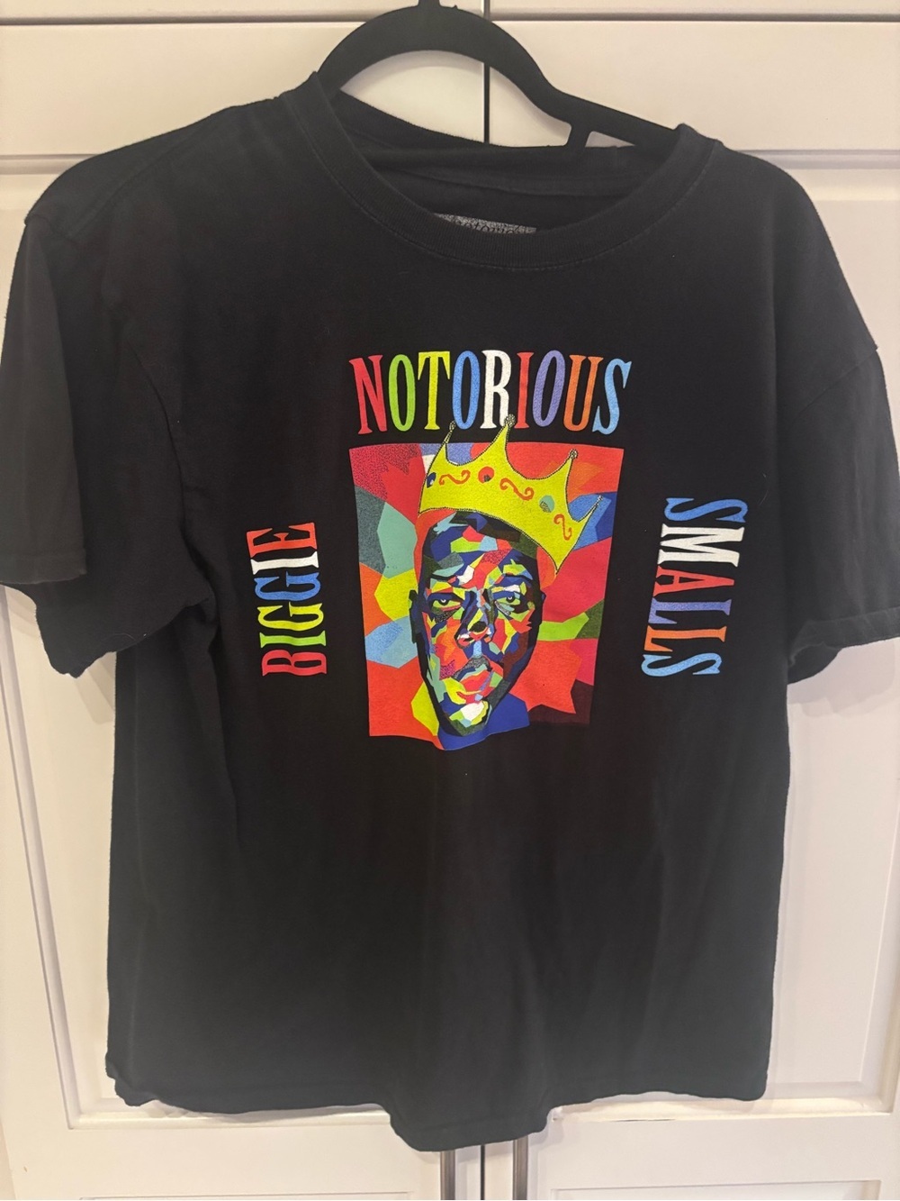 Black Graphic Notorious Biggie T-Shirt - Multicolor Print size medium